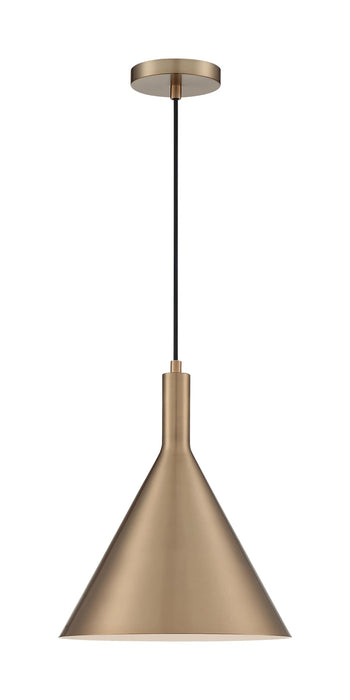 Pendant Nuvo 60-7118 Lightcap - 1 Light - Large Pendant Fixture - Burnished Brass Finish Nuvo