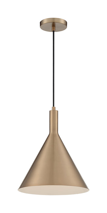 Pendant Nuvo 60-7118 Lightcap - 1 Light - Large Pendant Fixture - Burnished Brass Finish Nuvo