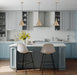 Pendant Nuvo 60-7118 Lightcap - 1 Light - Large Pendant Fixture - Burnished Brass Finish Nuvo