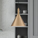 Pendant Nuvo 60-7118 Lightcap - 1 Light - Large Pendant Fixture - Burnished Brass Finish Nuvo