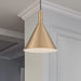 Pendant Nuvo 60-7118 Lightcap - 1 Light - Large Pendant Fixture - Burnished Brass Finish Nuvo