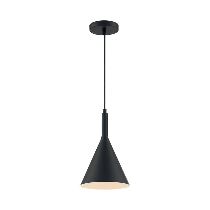 Pendant Nuvo 60-7127 Lightcap - 1 Light - Small Pendant Fixture - Matte Black Finish Nuvo