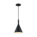 Pendant Nuvo 60-7127 Lightcap - 1 Light - Small Pendant Fixture - Matte Black Finish Nuvo