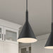 Pendant Nuvo 60-7127 Lightcap - 1 Light - Small Pendant Fixture - Matte Black Finish Nuvo