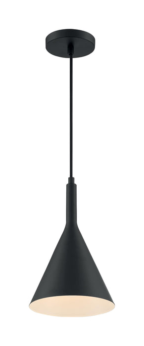 Pendant Nuvo 60-7127 Lightcap - 1 Light - Small Pendant Fixture - Matte Black Finish Nuvo