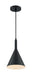 Pendant Nuvo 60-7127 Lightcap - 1 Light - Small Pendant Fixture - Matte Black Finish Nuvo