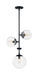 Pendant Nuvo 60-7134 Sky - 3 Light - Pendant Fixture - Matte Black Finish - Clear Glass Nuvo