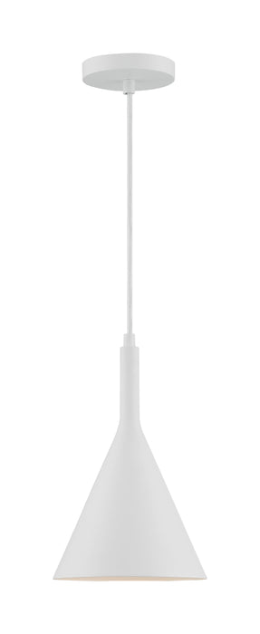 Pendant Nuvo 60-7137 Lightcap - 1 Light - Small Pendant Fixture - Matte White Finish Nuvo
