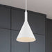 Pendant Nuvo 60-7137 Lightcap - 1 Light - Small Pendant Fixture - Matte White Finish Nuvo