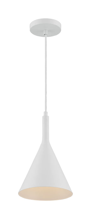 Pendant Nuvo 60-7137 Lightcap - 1 Light - Small Pendant Fixture - Matte White Finish Nuvo