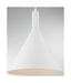Pendant Nuvo 60-7138 Lightcap - 1 Light - Large Pendant Fixture - Matte White Finish Nuvo