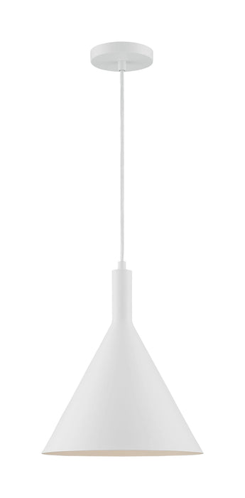 Pendant Nuvo 60-7138 Lightcap - 1 Light - Large Pendant Fixture - Matte White Finish Nuvo