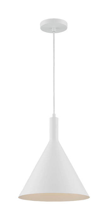 Pendant Nuvo 60-7138 Lightcap - 1 Light - Large Pendant Fixture - Matte White Finish Nuvo