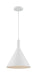 Pendant Nuvo 60-7138 Lightcap - 1 Light - Large Pendant Fixture - Matte White Finish Nuvo