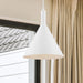 Pendant Nuvo 60-7138 Lightcap - 1 Light - Large Pendant Fixture - Matte White Finish Nuvo