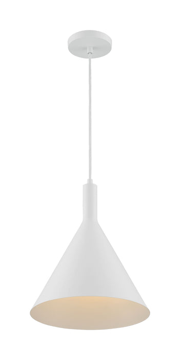 Pendant Nuvo 60-7138 Lightcap - 1 Light - Large Pendant Fixture - Matte White Finish Nuvo