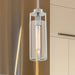 Mini Pendant Nuvo 60-7140 Marina - 1 Light - Mini Pendant Fixture - Brushed Nickel Finish with Clear Glass Nuvo