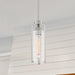 Mini Pendant Nuvo 60-7140 Marina - 1 Light - Mini Pendant Fixture - Brushed Nickel Finish with Clear Glass Nuvo