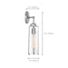 Sconce Nuvo 60-7141 Marina - 1 Light - Wall Sconce Fixture - Brushed Nickel Finish with Clear Glass Nuvo