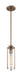 Mini Pendant Nuvo 60-7150 Marina - 1 Light - Mini Pendant Fixture - Burnished Brass Finish with Clear Glass Nuvo