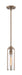 Mini Pendant Nuvo 60-7150 Marina - 1 Light - Mini Pendant Fixture - Burnished Brass Finish with Clear Glass Nuvo