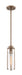 Mini Pendant Nuvo 60-7150 Marina - 1 Light - Mini Pendant Fixture - Burnished Brass Finish with Clear Glass Nuvo