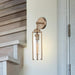 Sconce Nuvo 60-7151 Marina - 1 Light - Wall Sconce Fixture - Burnished Brass Finish with Clear Glass Nuvo