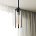 Mini Pendant Nuvo 60-7160 Marina - 1 Light - Mini Pendant Fixture - Matte Black Finish with Clear Glass Nuvo