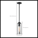 Mini Pendant Nuvo 60-7160 Marina - 1 Light - Mini Pendant Fixture - Matte Black Finish with Clear Glass Nuvo