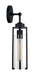 Sconce Nuvo 60-7161 Marina - 1 Light - Wall Sconce Fixture - Matte Black Finish with Clear Glass Nuvo
