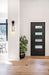 Sconce Nuvo 60-7161 Marina - 1 Light - Wall Sconce Fixture - Matte Black Finish with Clear Glass Nuvo