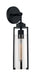 Sconce Nuvo 60-7161 Marina - 1 Light - Wall Sconce Fixture - Matte Black Finish with Clear Glass Nuvo