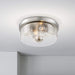Flush Mount Nuvo 60-7168 Sommerset - 2 Light - Flush Mount Fixture - Brushed Nickel Finish with Clear Glass Nuvo