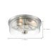 Flush Mount Nuvo 60-7169 Sommerset - 3 Light - Flush Mount Fixture - Brushed Nickel Finish with Clear Glass Nuvo
