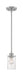 Mini Pendant Nuvo 60-7170 Sommerset - 1 Light - Mini Pendant Fixture - Brushed Nickel Finish with Clear Glass Nuvo