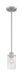 Mini Pendant Nuvo 60-7170 Sommerset - 1 Light - Mini Pendant Fixture - Brushed Nickel Finish with Clear Glass Nuvo