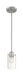 Mini Pendant Nuvo 60-7170 Sommerset - 1 Light - Mini Pendant Fixture - Brushed Nickel Finish with Clear Glass Nuvo