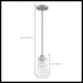 Mini Pendant Nuvo 60-7170 Sommerset - 1 Light - Mini Pendant Fixture - Brushed Nickel Finish with Clear Glass Nuvo