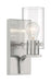 Vanity Nuvo 60-7171 Sommerset - 1 Light - Vanity Fixture - Brushed Nickel Finish with Clear Glass Nuvo
