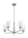 Chandelier Nuvo 60-7175 Sommerset - 5 Light - Chandelier Fixture - Brushed Nickel Finish with Clear Glass Nuvo