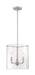 Pendant Nuvo 60-7177 Sommerset - 3 Light - Pendant Fixture - Brushed Nickel Finish with Clear Glass Nuvo