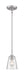 Mini Pendant Nuvo 60-7180 Bransel - 1 Light - Mini Pendant Fixture - Brushed Nickel Finish with Clear Seeded Glass Nuvo