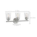 Vanity Nuvo 60-7183 Bransel - 3 Light - Vanity Fixture - Brushed Nickel Finish with Clear Seeded Glass Nuvo