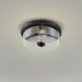 Flush Mount Nuvo 60-7268 Sommerset - 2 Light - Flush Mount Fixture - Matte Black Finish with Clear Glass Nuvo