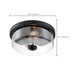 Flush Mount Nuvo 60-7268 Sommerset - 2 Light - Flush Mount Fixture - Matte Black Finish with Clear Glass Nuvo