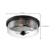 Flush Mount Nuvo 60-7269 Sommerset - 3 Light - Flush Mount Fixture - Matte Black Finish with Clear Glass Nuvo