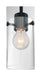 Mini Pendant Nuvo 60-7270 Sommerset - 1 Light - Mini Pendant Fixture - Matte Black Finish with Clear Glass Nuvo
