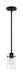 Mini Pendant Nuvo 60-7270 Sommerset - 1 Light - Mini Pendant Fixture - Matte Black Finish with Clear Glass Nuvo