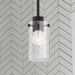 Mini Pendant Nuvo 60-7270 Sommerset - 1 Light - Mini Pendant Fixture - Matte Black Finish with Clear Glass Nuvo