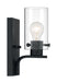 Vanity Nuvo 60-7271 Sommerset - 1 Light - Vanity Fixture - Matte Black Finish with Clear Glass Nuvo